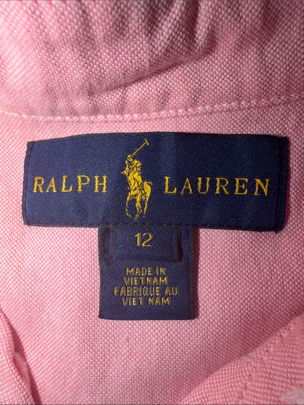 Ralph Lauren Light Pink Button-Down Shirt for Kids